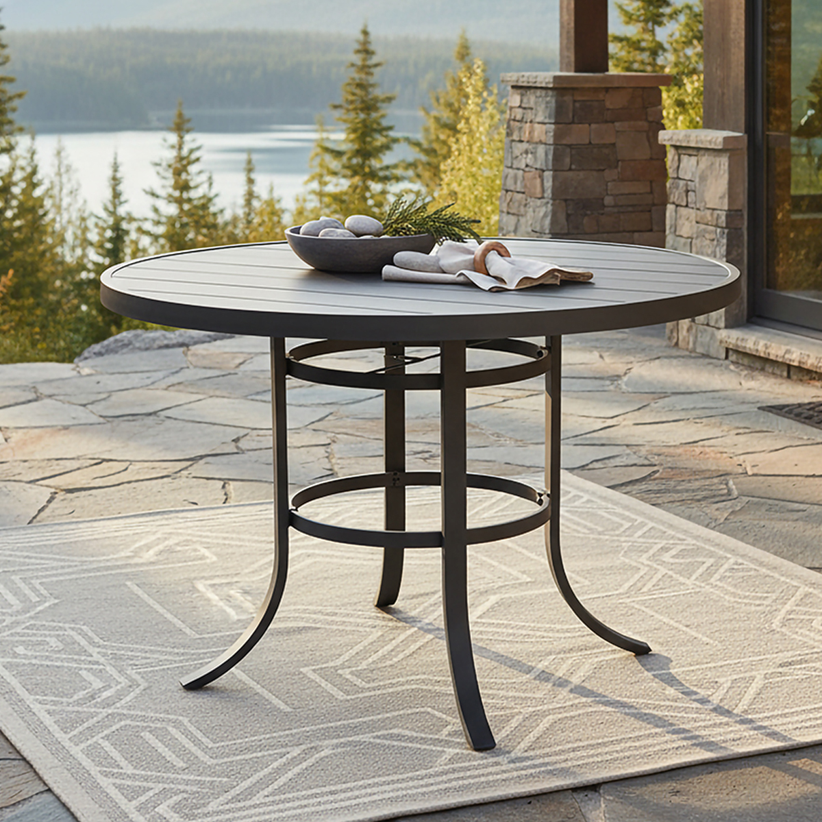 54” Round Balcony Table